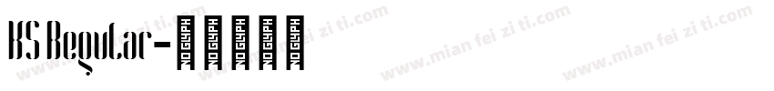 K5 Regular字体转换